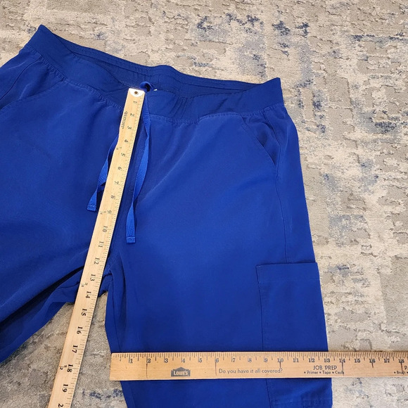 Figs 2 Piece Scrub Set Leon Three Pocket Top Axim Cargo Pants Men's Sz XXL Blue - Picture 10 of 16